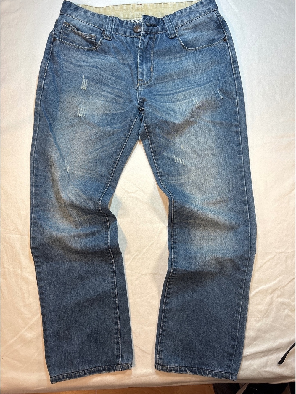 NMO Boyfriend Jeans size 32 Distressed Faded Denim
